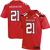 Texas Tech Red Raiders 21 DeAndre Washington Red College Football Jersey Dzhi,baseball caps,new era cap wholesale,wholesale hats